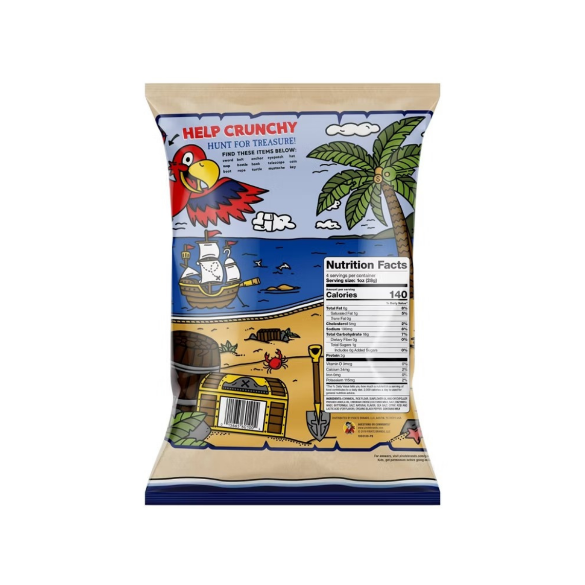 Pirate's Booty Aged White Cheddar Cheese Puffs 4oz