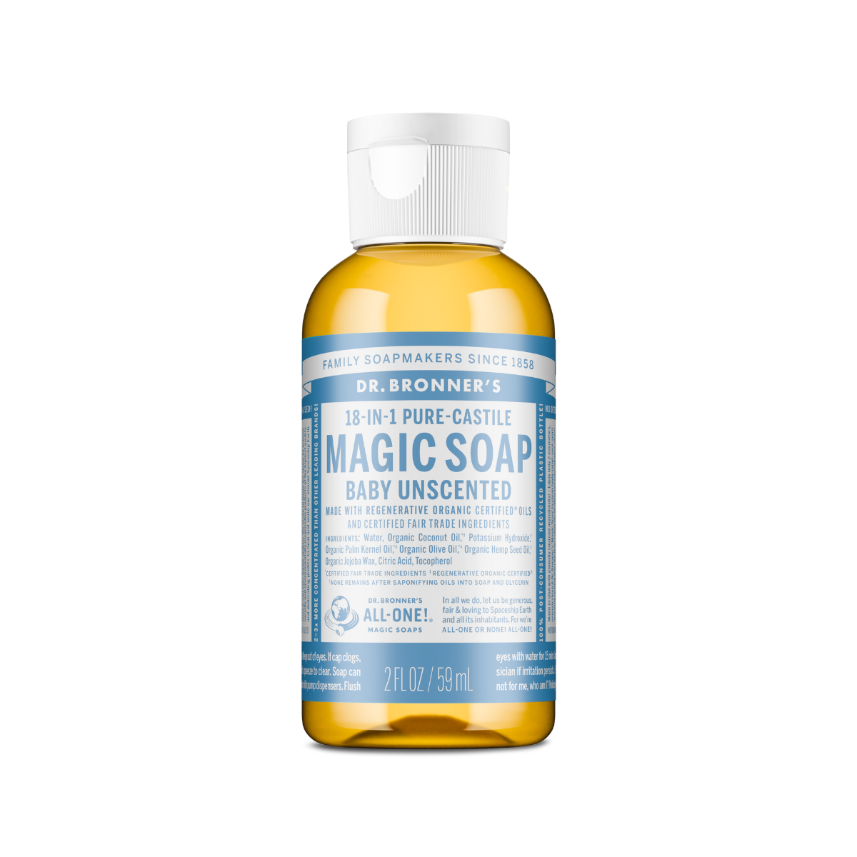 Dr. Bronner's Soap Baby Mild Liquid 2oz – Orgánica Store Panamá