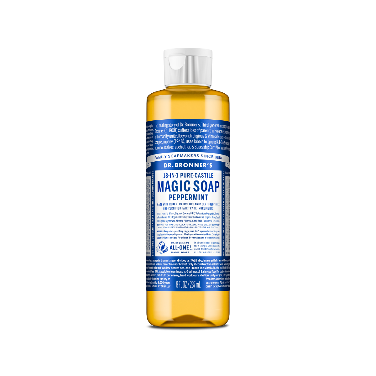 シナジー　11.8 10山　107g Dr. Bronner's Soap Peppermint Liquid 8oz – Orgánica Store Panamá