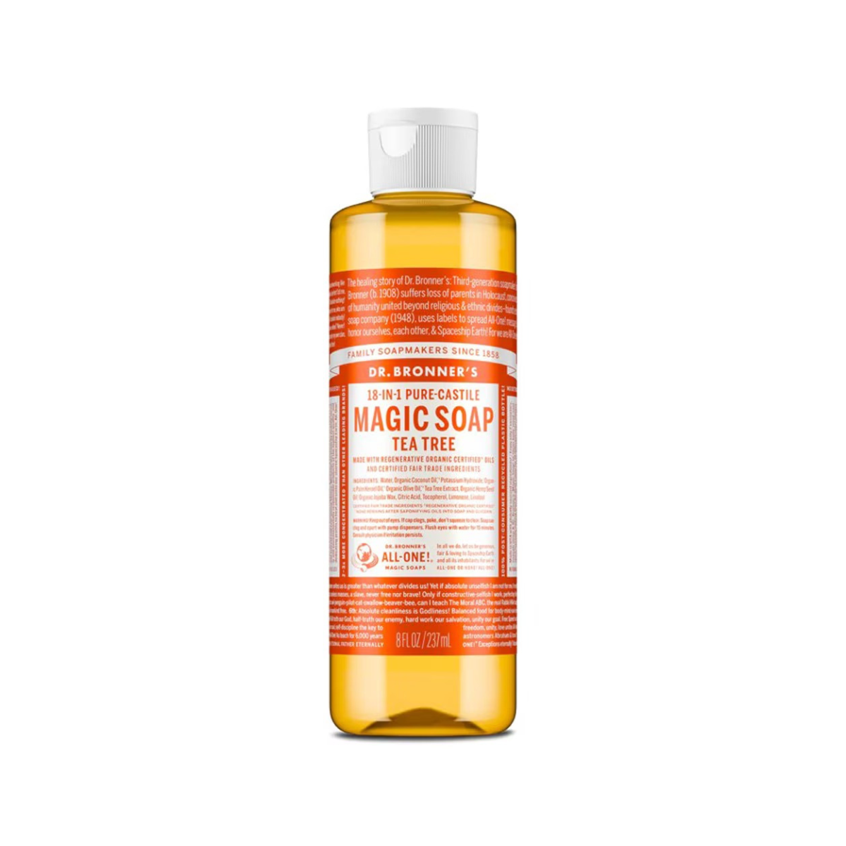 Dr. Bronner's Tea Tree Liquid Soap 8fl oz