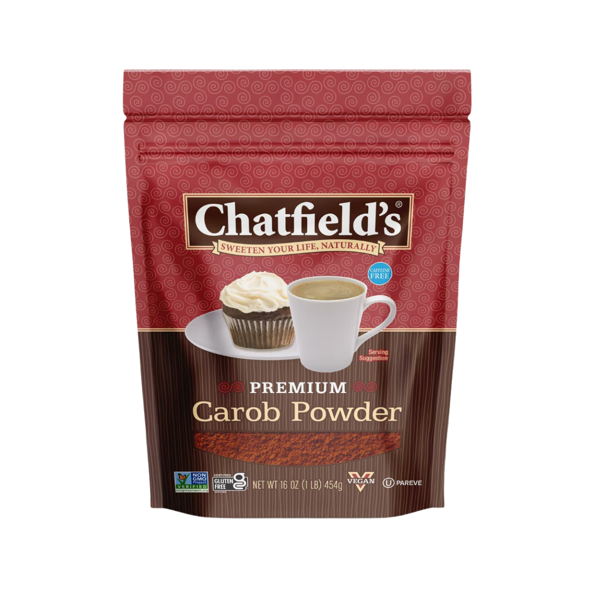 Chatfield's Non-GMO Premium Carob Powder Pouch 16 oz