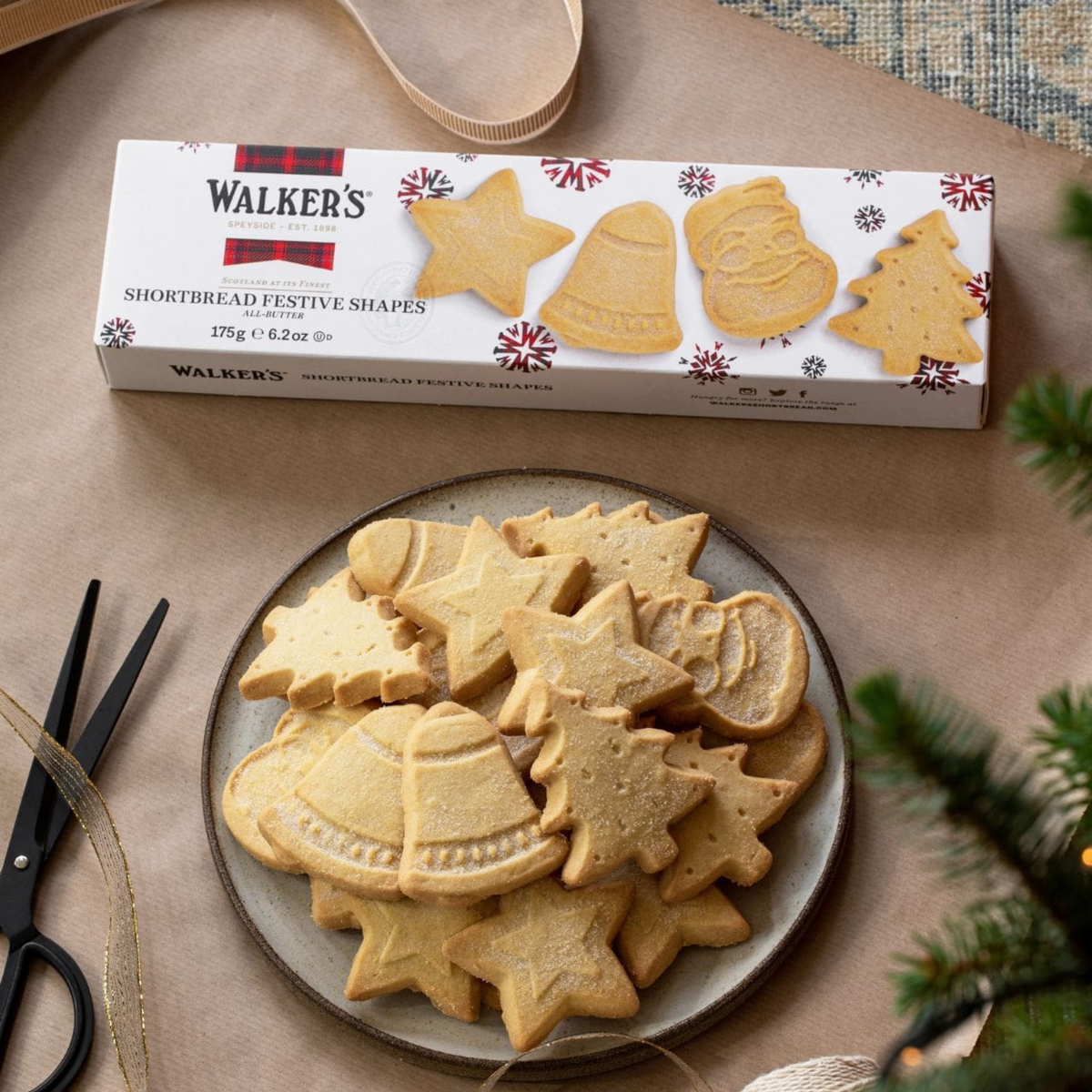 Walker's Shortbread Festive Shapes 6.2 oz