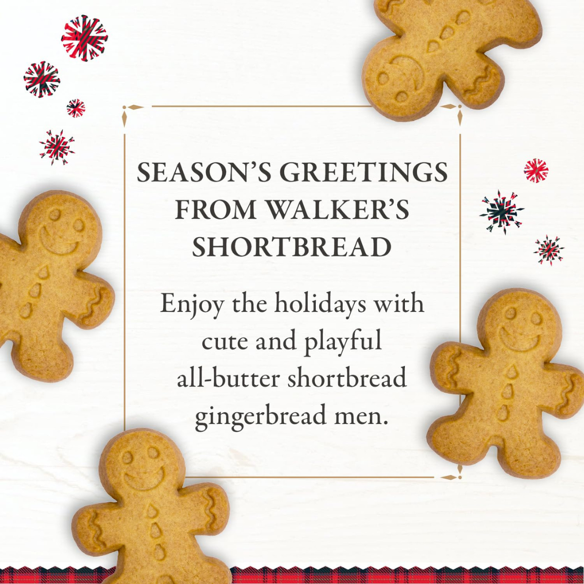 Walker's Festive Shortbread Gingerbread Men 4.4 oz