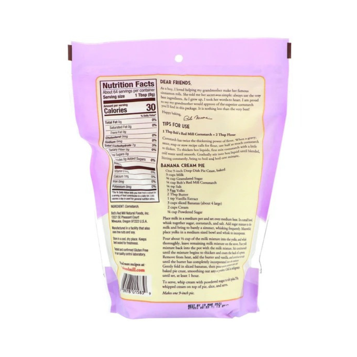 Bob's Red Mill Cornstarch 18oz