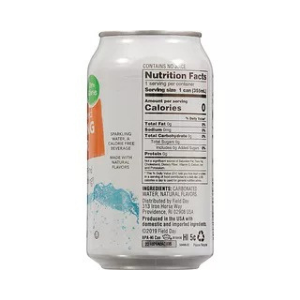 Field Day Orange Flavored Sparkling Water