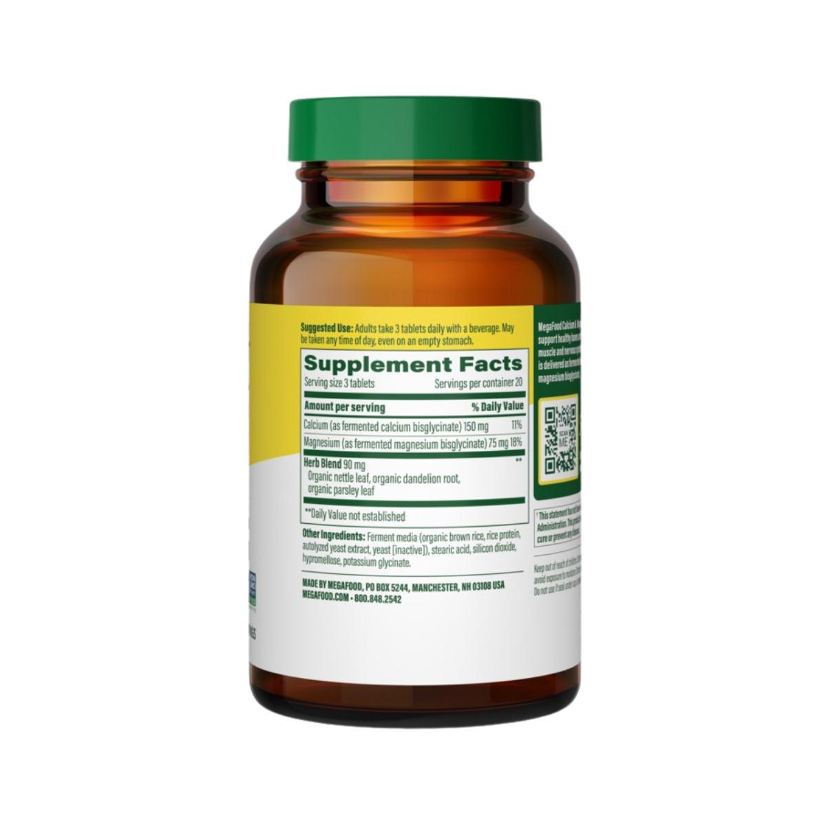 Mega Food Calcium and Magnesium 60c