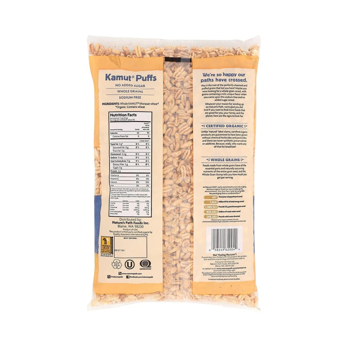 Nature's Path Cereal Kamut Puffed 6oz
