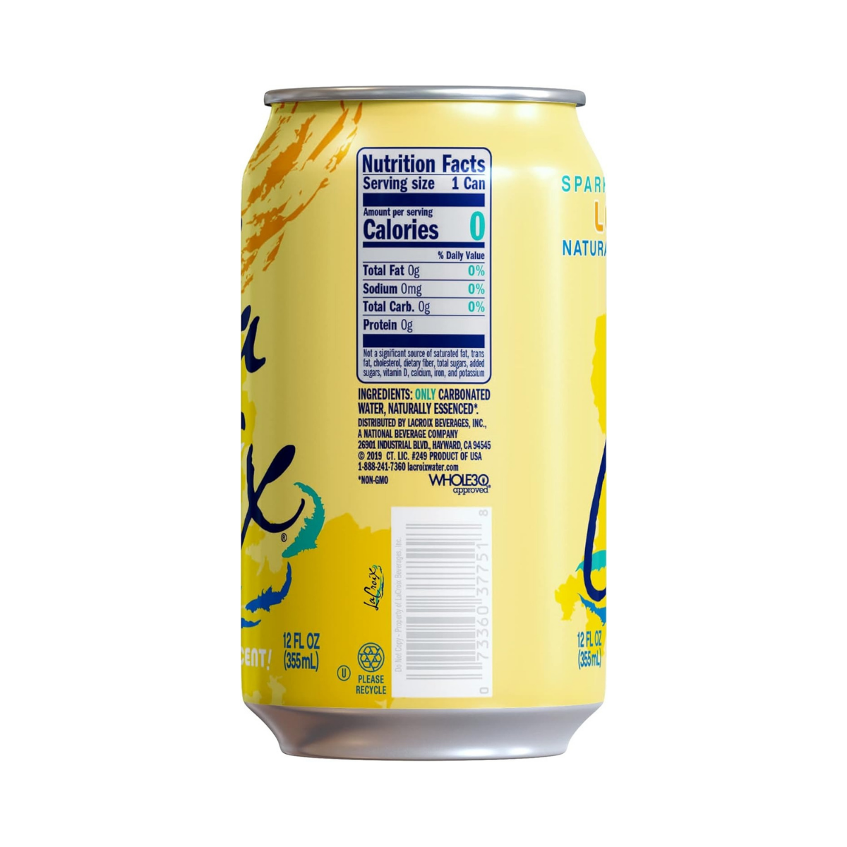 LaCroix Sparkling Water Lemon 12fl oz 12c