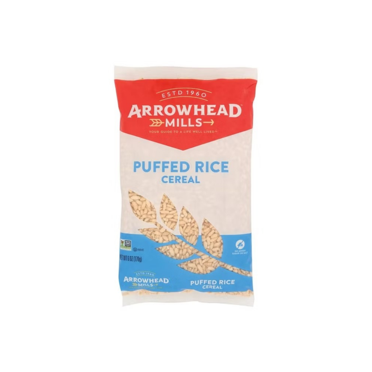 thumbnail image 2 of Arrowhead Mills Natural Whole Grain Puffed Rice Cereal – 6oz, Non-GMO, Gluten Free 2 of 4