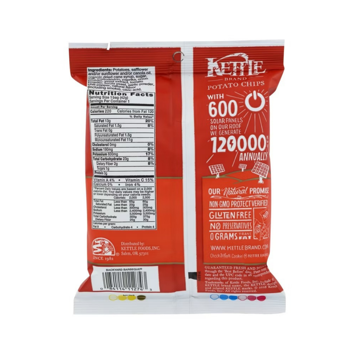 Kettle Brand Backyard Barbeque Potato Chips 1.5oz