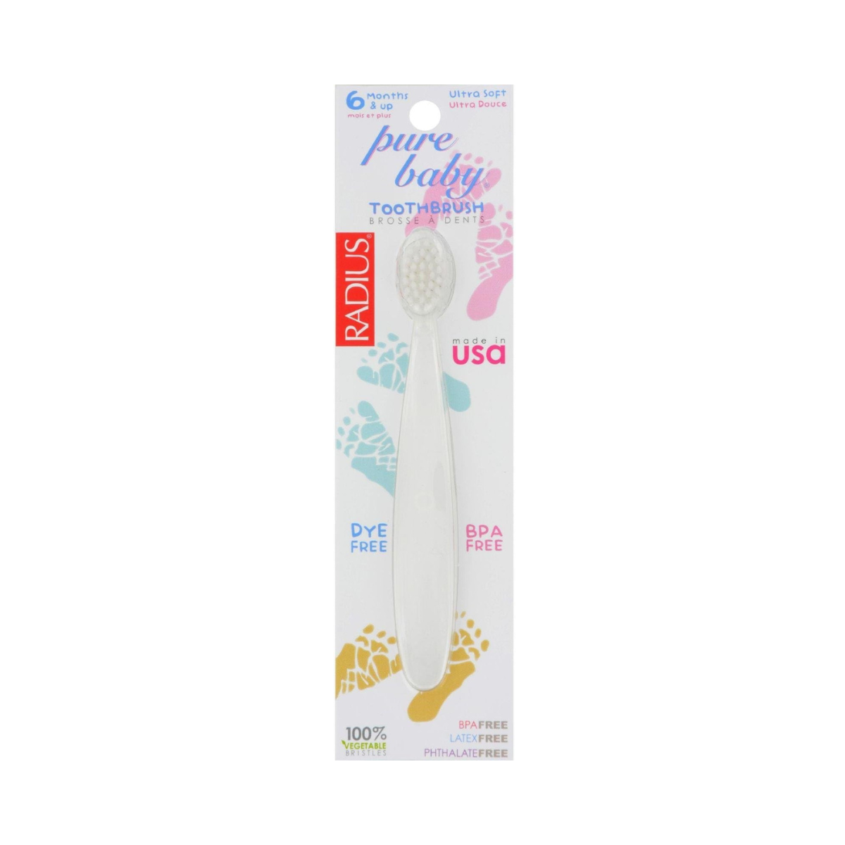 Radius Toothbrush Baby Pure 6 Months Plus 1c