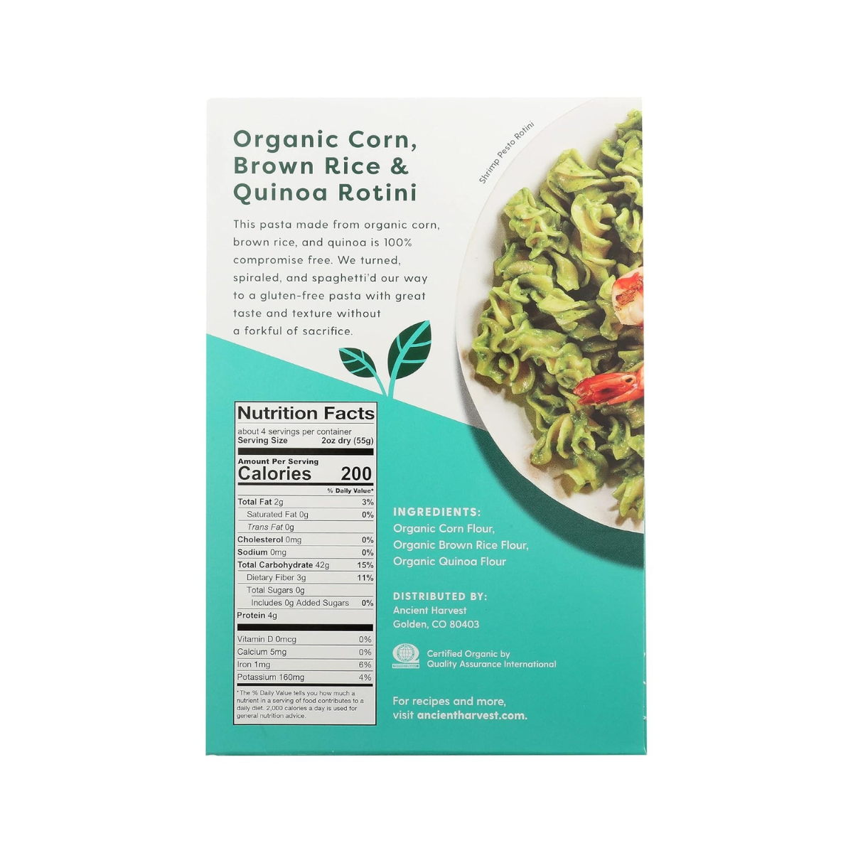 Ancient Harvest Organic Rotini Pasta 8oz