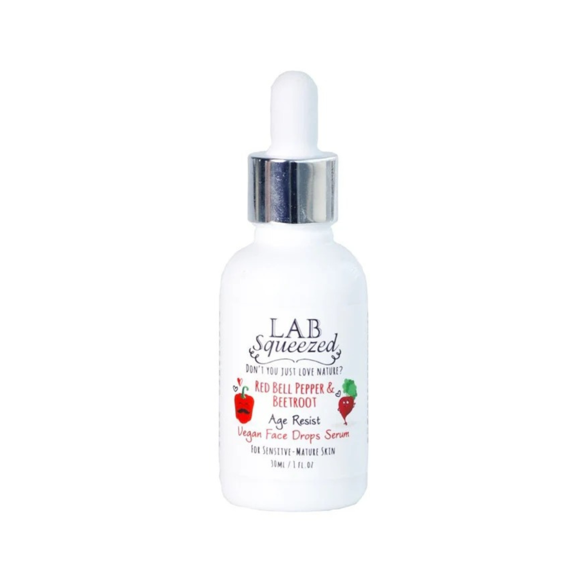 Lab Squeezed Red Bell Pepper & Beetroot Age Resist Vegan Face Drops Se ...