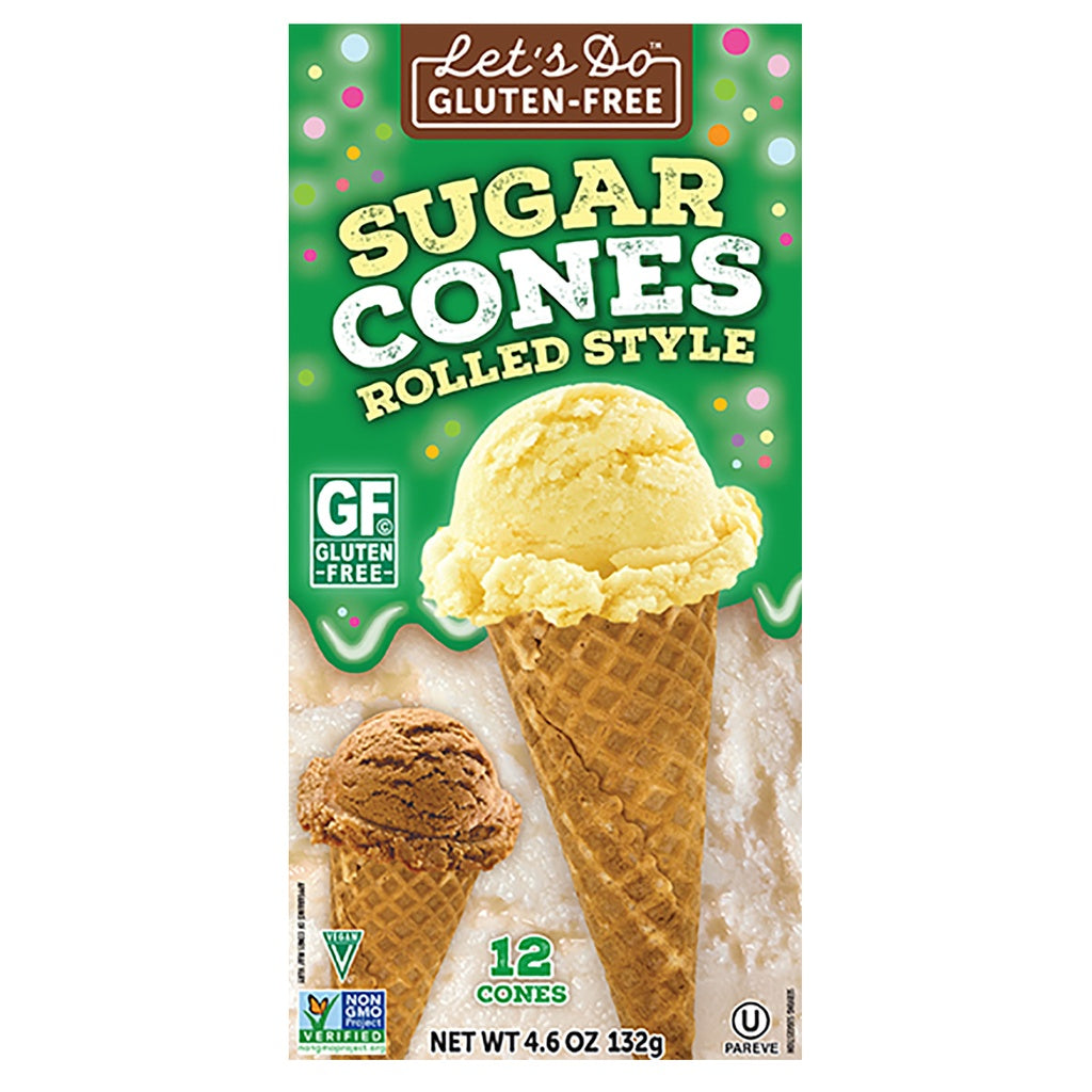 Let's Do Organic Cones Ice Cream GF 4.6oz