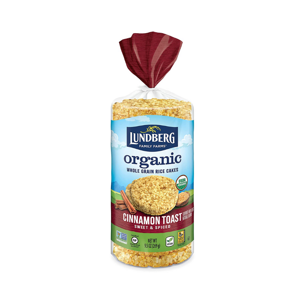 Lundberg Farms Organic Cinnamon Toast Rice Cakes 9.5oz – Orgánica