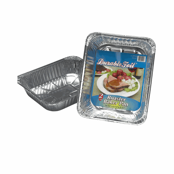 Durable Foil Pan Aluminium Roaster Baker 2c
