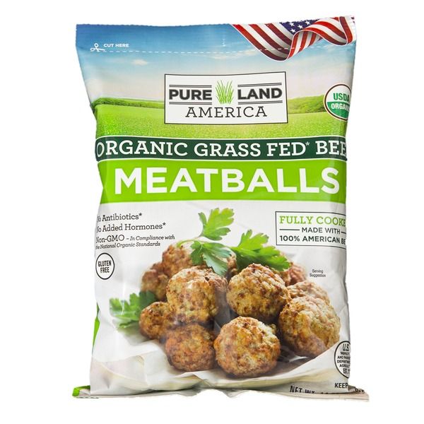 Pure Land Meatballs Grass Fed GF OG 14oz
