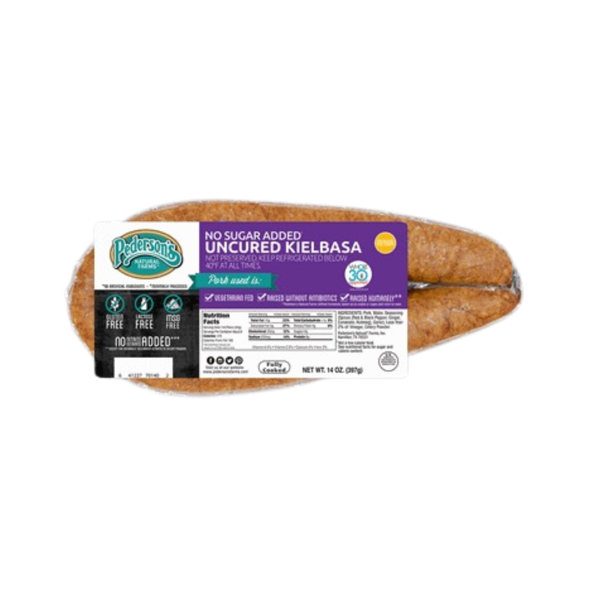 Pederson's Natural Farm Sausage Kielbasa Smoked GF 14oz