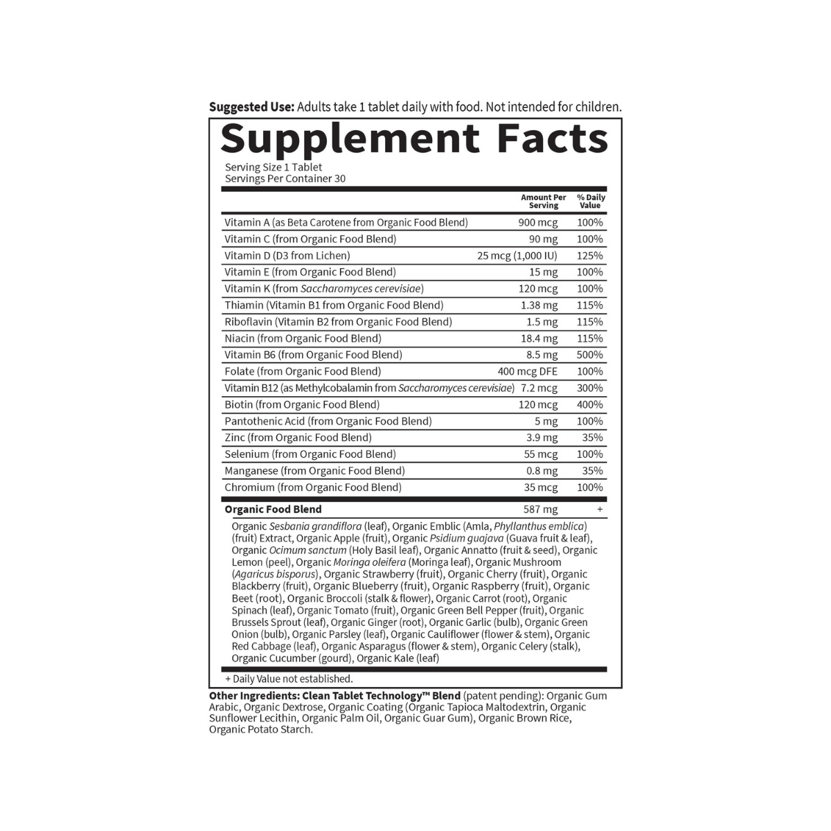 Garden of Life Vitamin Code RAW One Multivitamin for Men 30c