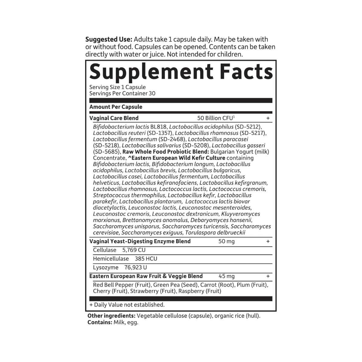 Garden of Life Raw Probiotic Vaginal Care 30c