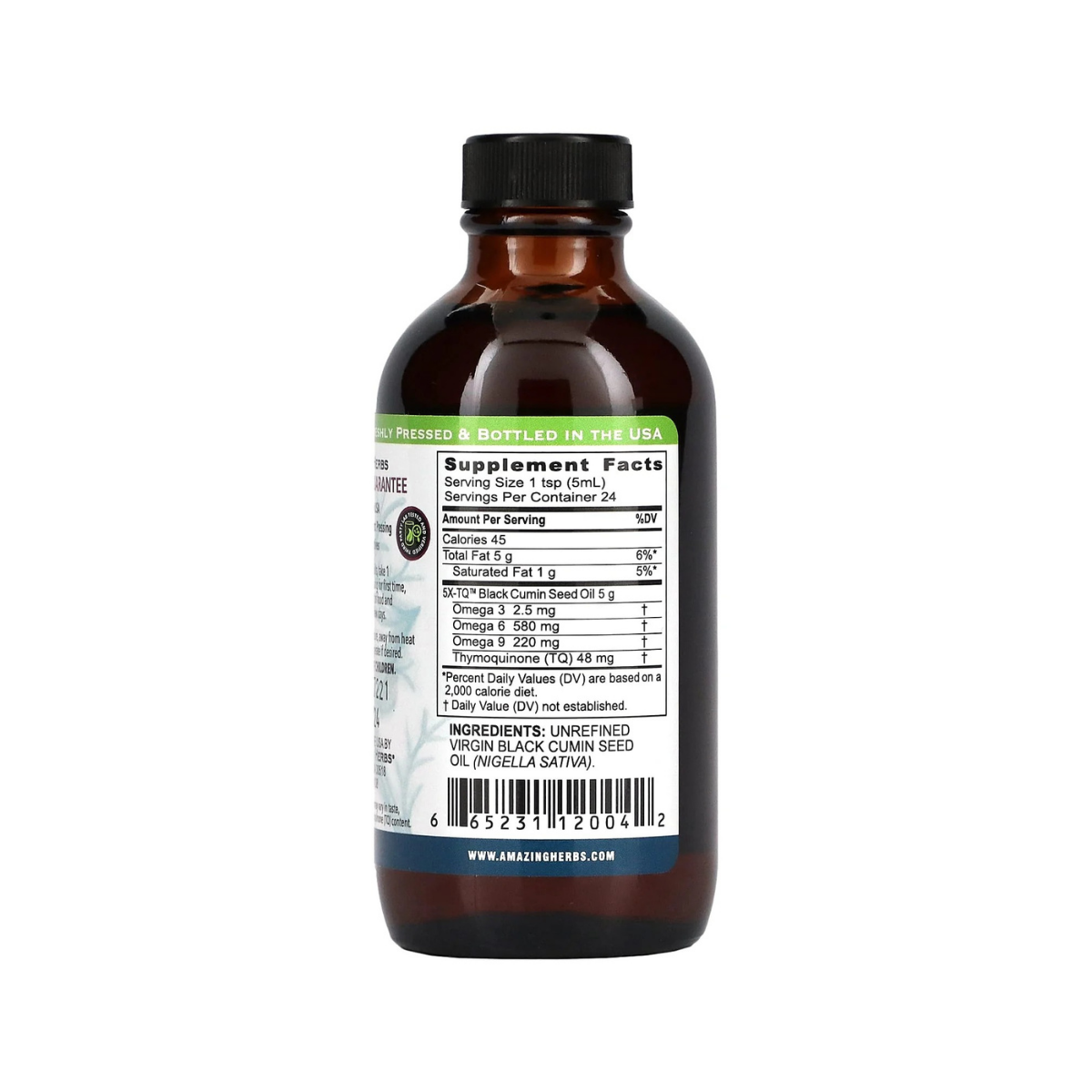 Amazing Herbs Premium Black Seed Oil 4oz