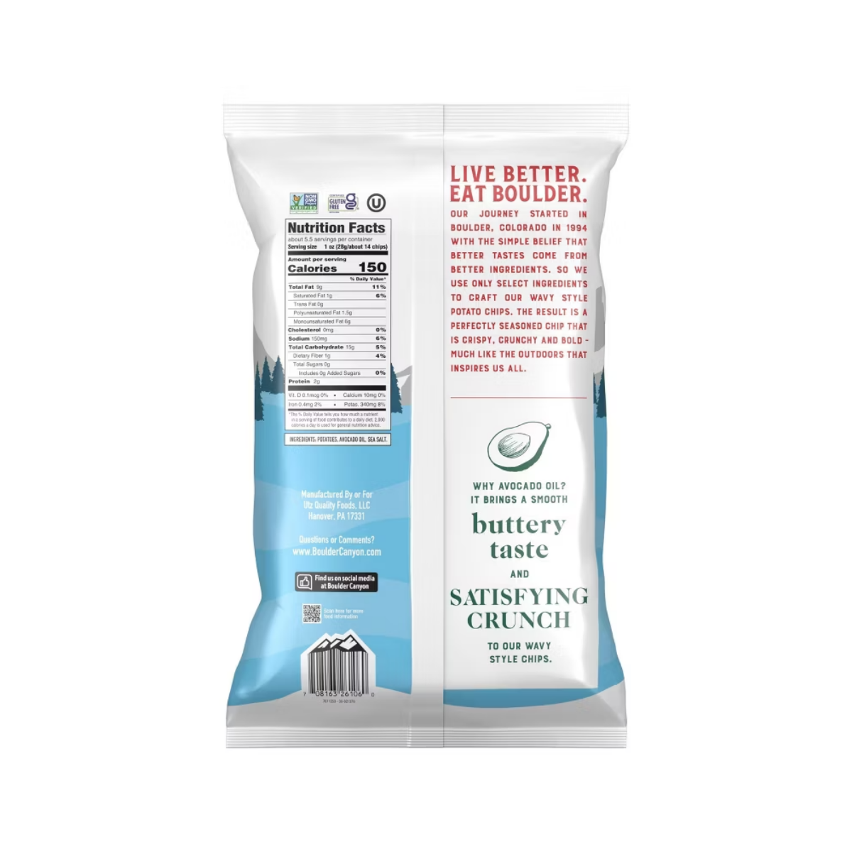 Boulder Canyon Wavy Potato Chips 5.5oz
