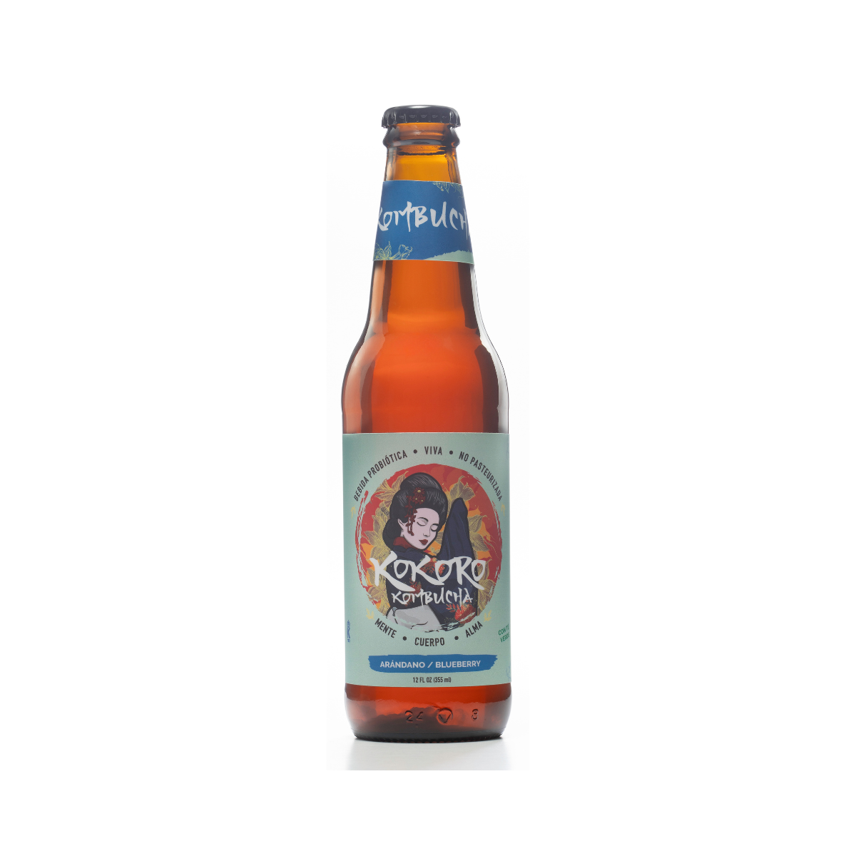 Kokoro Kombucha Blueberry 12oz