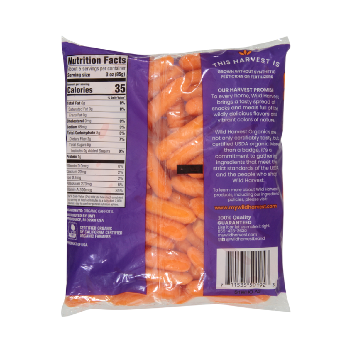 Wild Harvest Organic Baby Cut Carrots 16oz