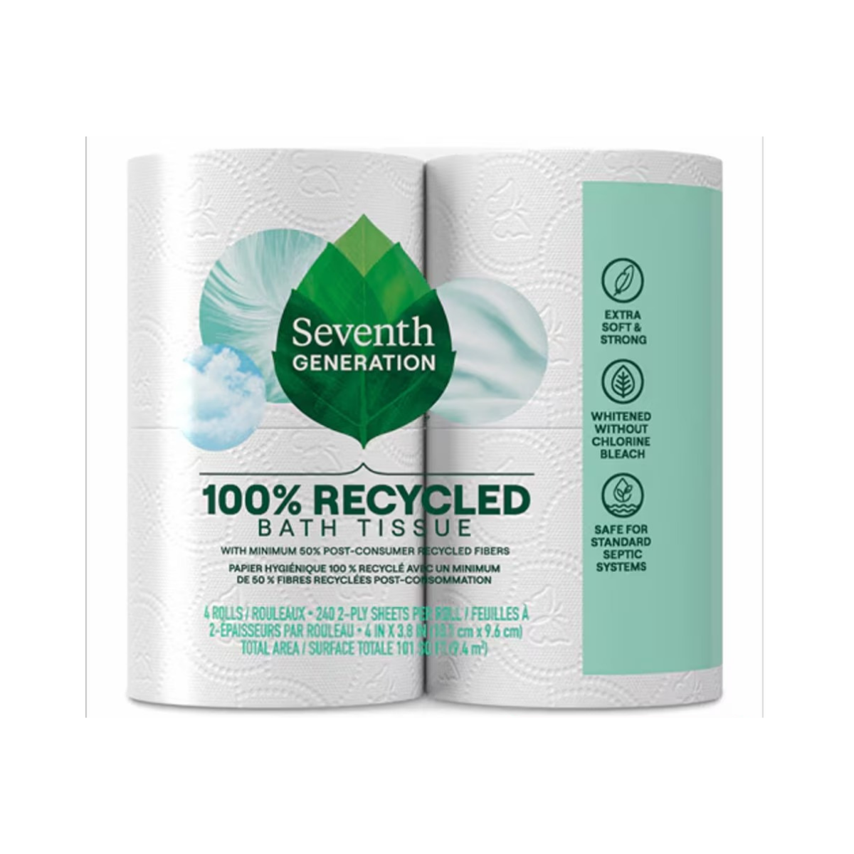 Seventh Generation Bath Tissue 300Sheets 4c