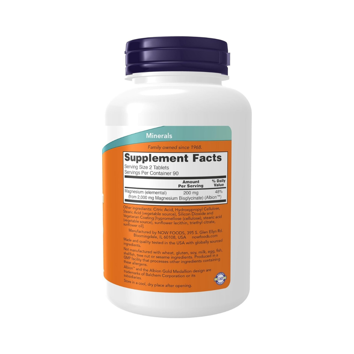 NOW Foods Magnesium Glycinate 180c