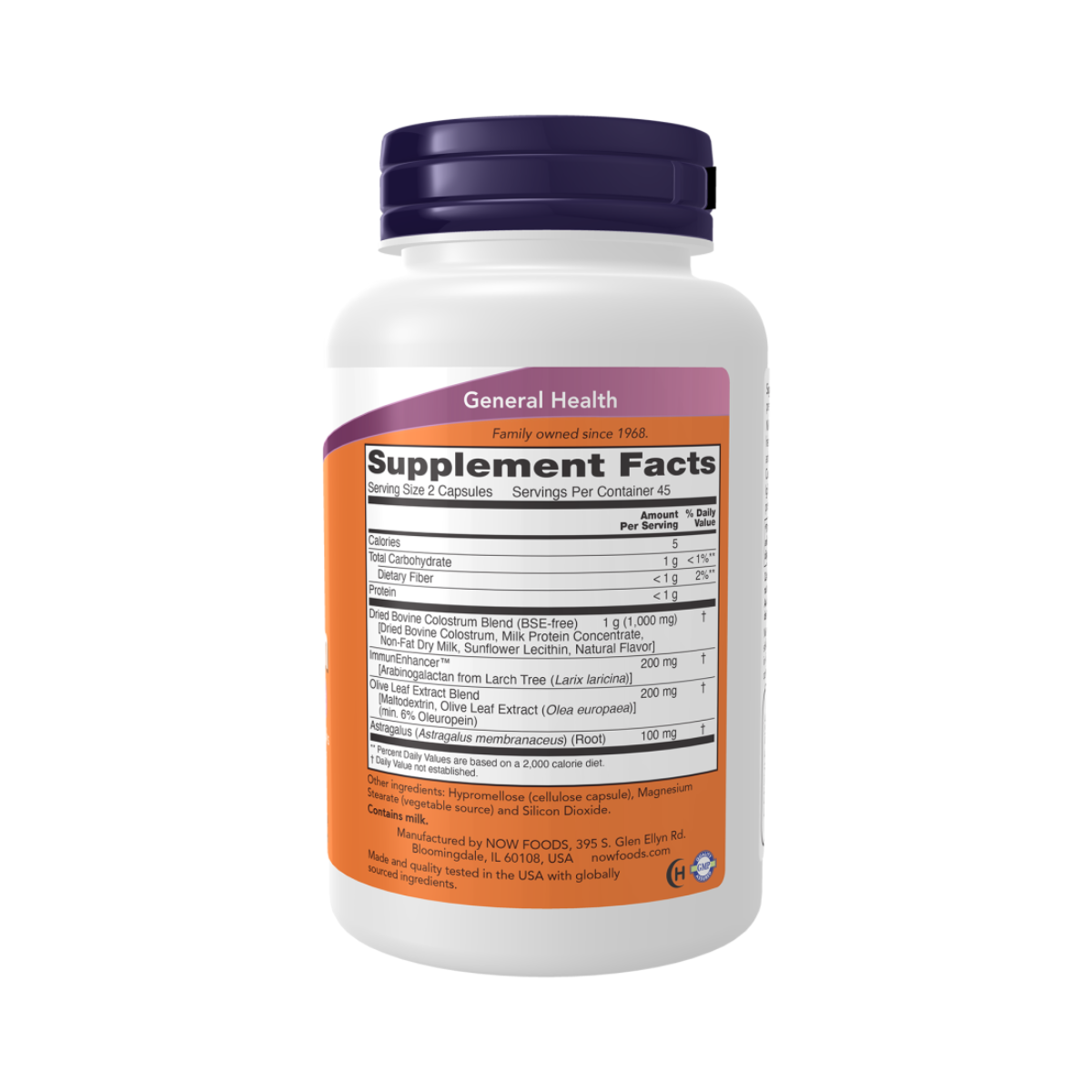 NOW Super Colostrum 500mg 90c