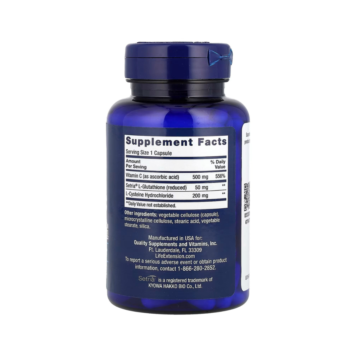 Life Extension Glutathione Cysteine 50mg