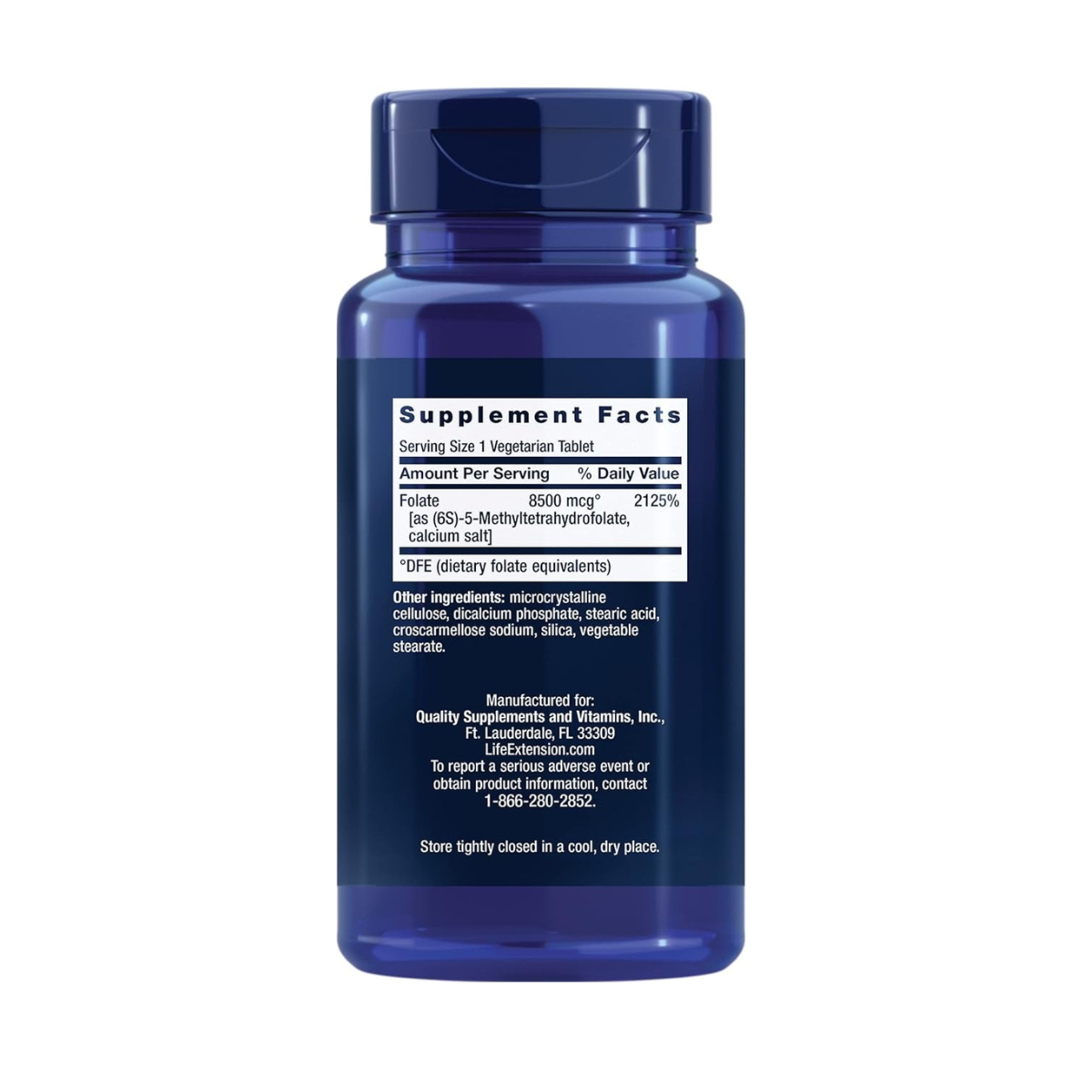 Life Extension High Potency Optimized Folate 30c