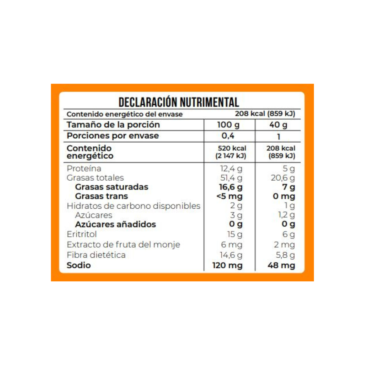 Healthy Brand Caja de Galletas Chocochip Keto 6 piezas 40 g