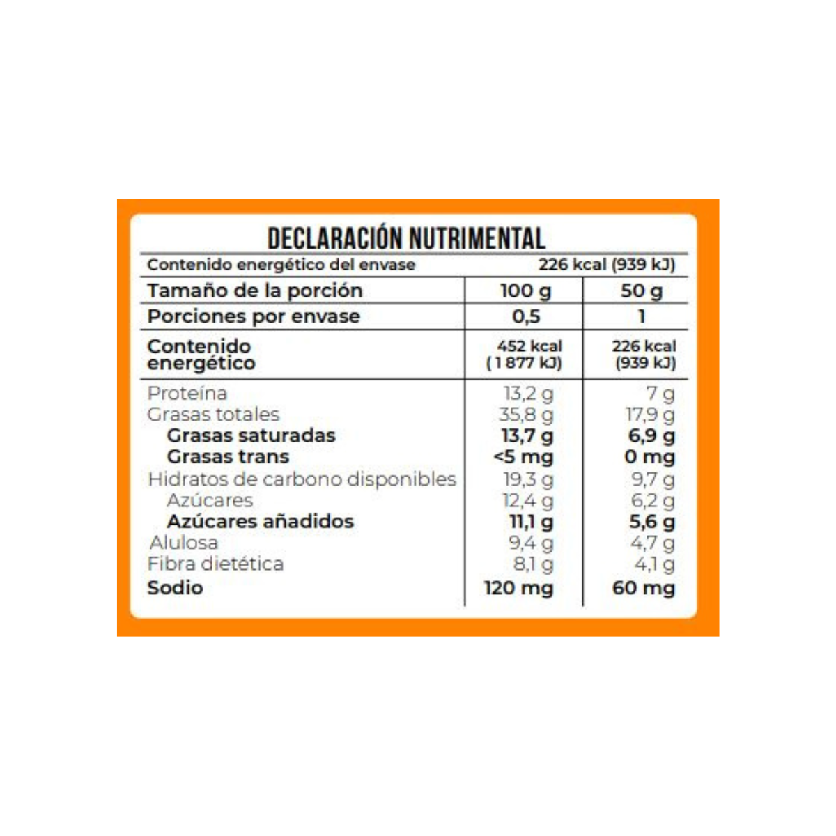 Healthy Brand Caja de Galletas de Avena y Arándanos 8 piezas de 50 g