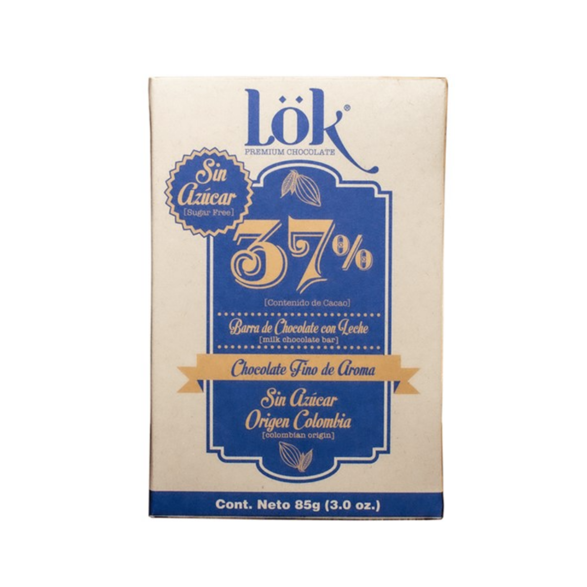 Lok Dark Chocolate 37% SF 3oz