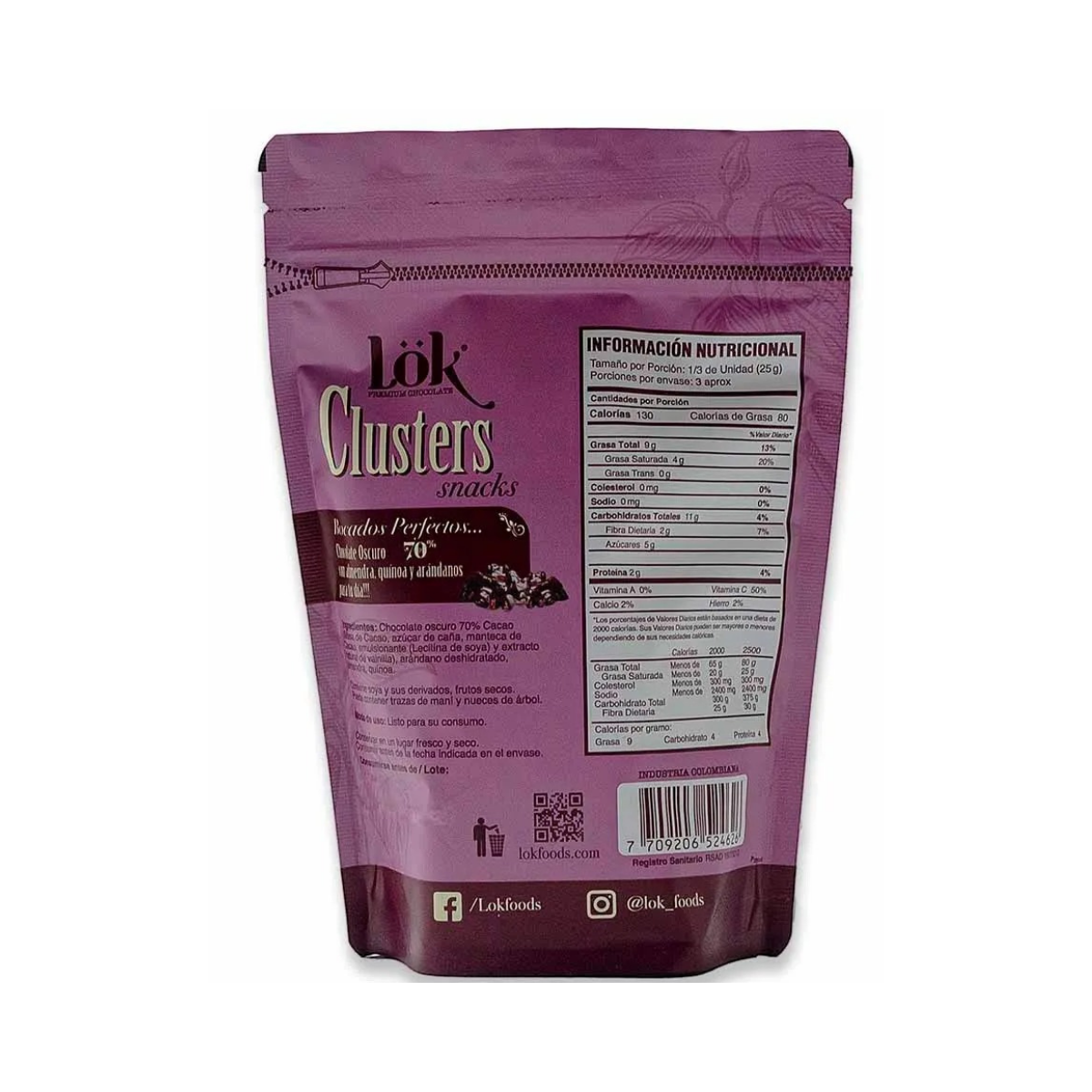 Lok Clusters Almendras Quinoa Arandano