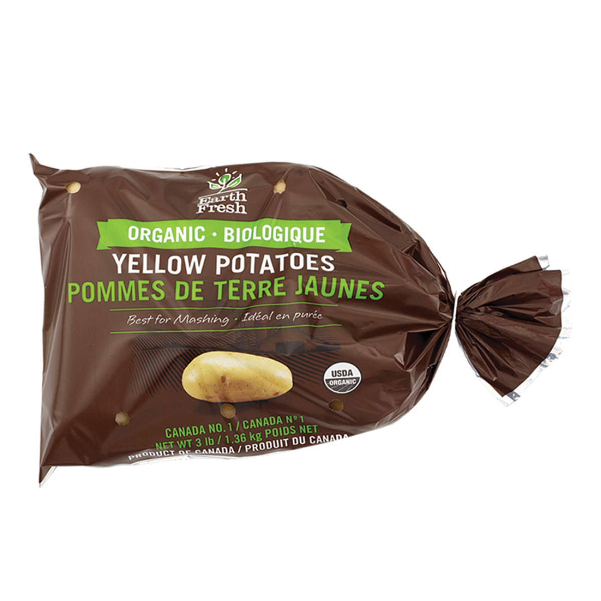 Earth Fresh Organic Yellow Potatoes 3lb