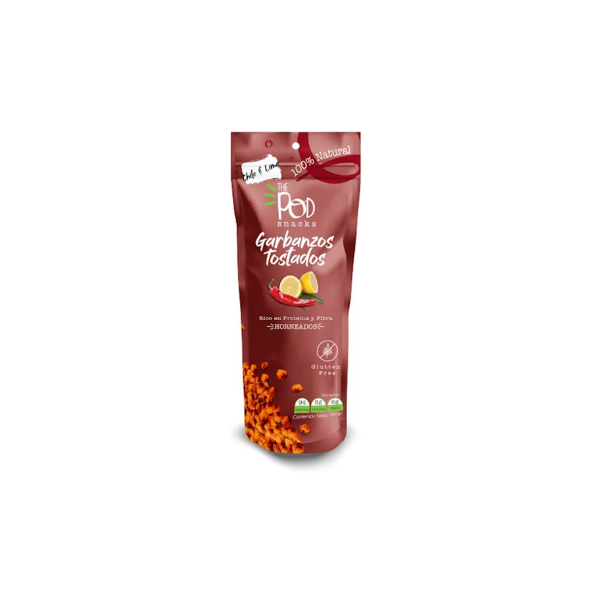 The Pod Snack Chickpea Chile 30gr