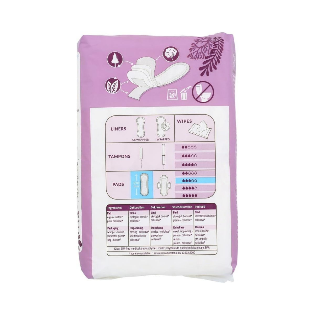 Natracare Organic Cotton Maxi Pads Super 12c