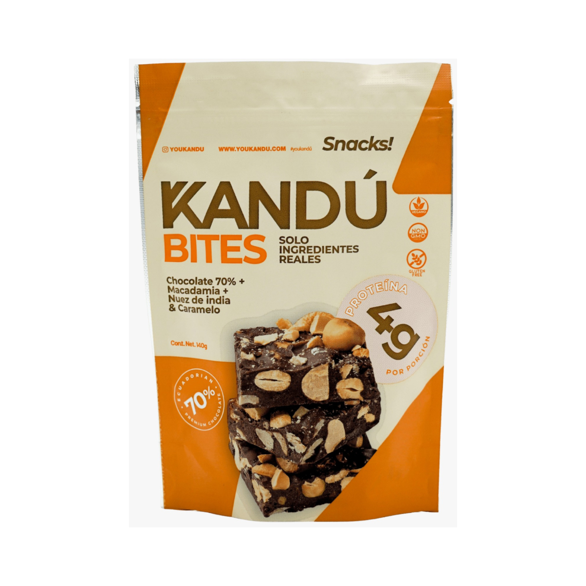 KANDU Bites De Chocolate Macadamia