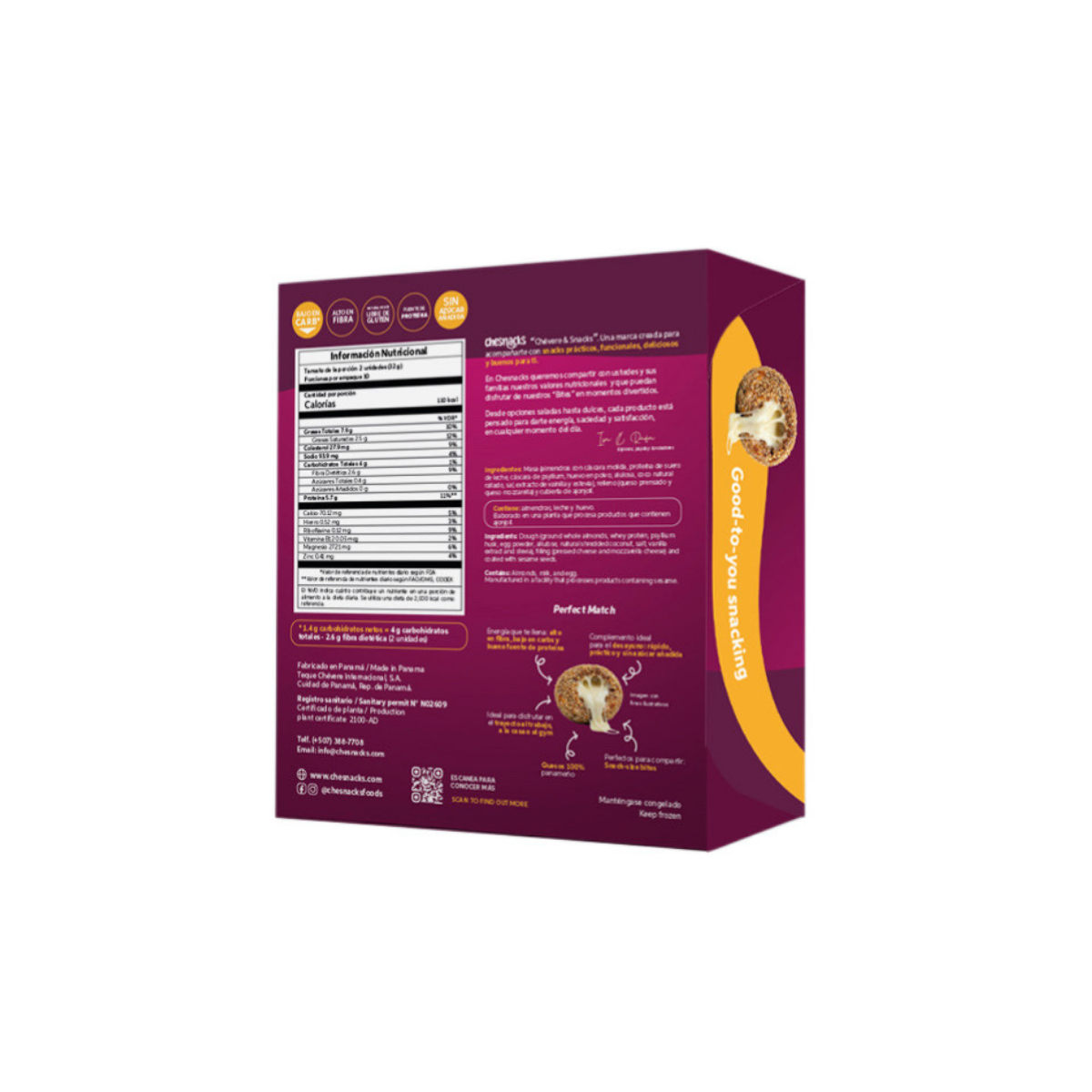Chesnacks Snack Bites Almendra Queso