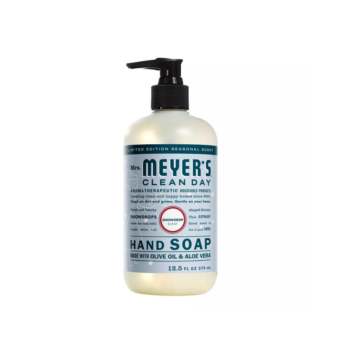 Mrs. Meyer's Clean Day Holiday Hand Soap Snowdrop 12.5fl oz Mrs. Meyer's Clean Day Holiday Hand Soap Snowdrop 12.5fl oz