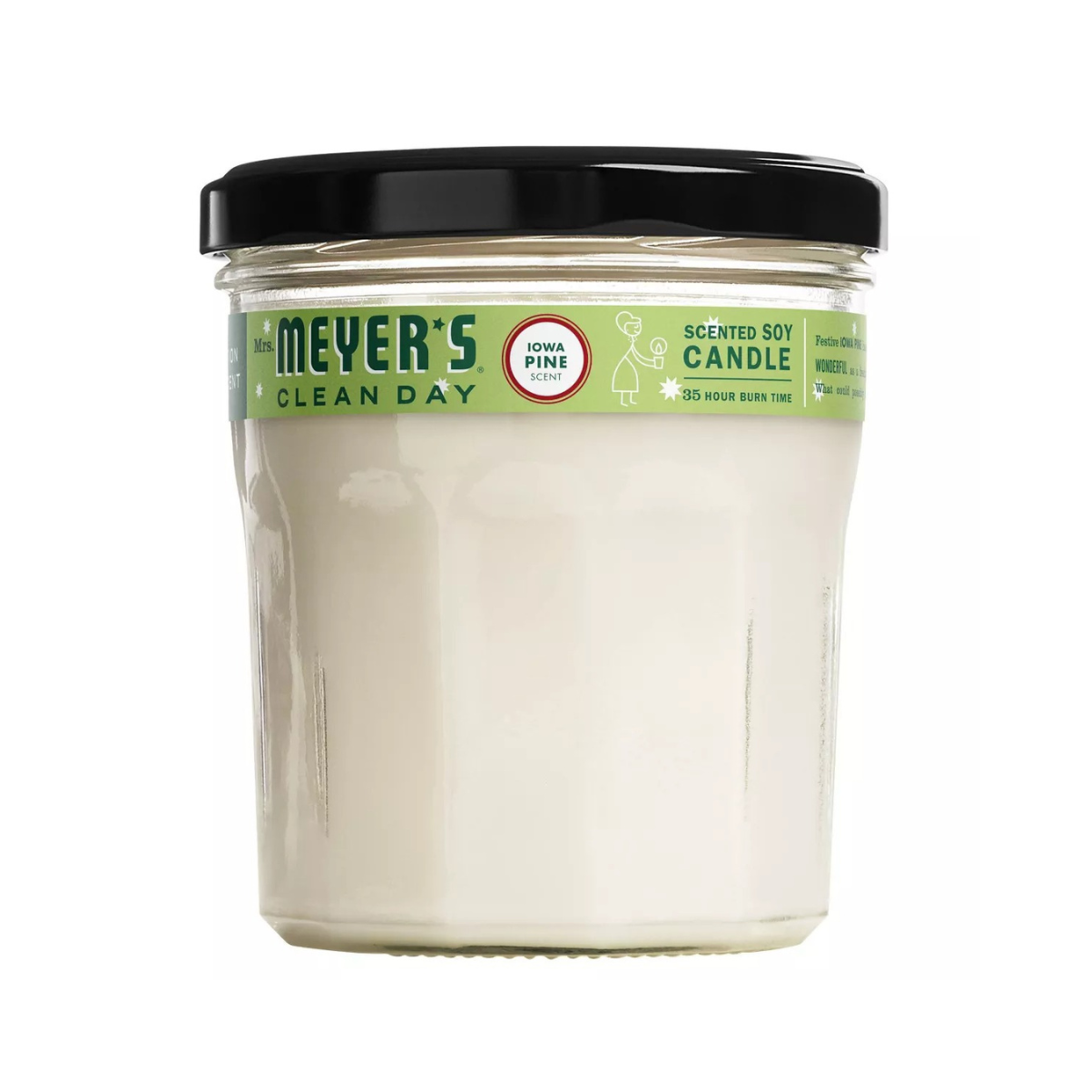Mrs. Meyer's Clean Day Holiday Large Jar Candle Iowa Pine 7.2oz