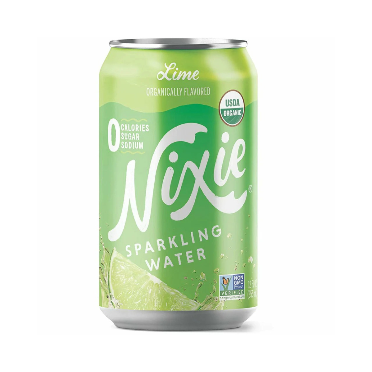 Nixie Organic Sparkling Water Lime 12oz