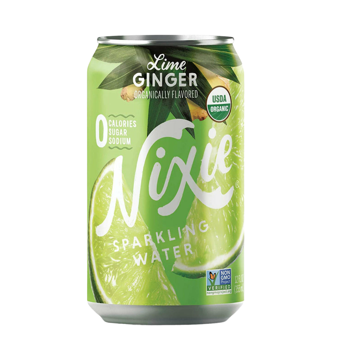 Nixie Water Sparkling Lime Ginger OG 12oz UN