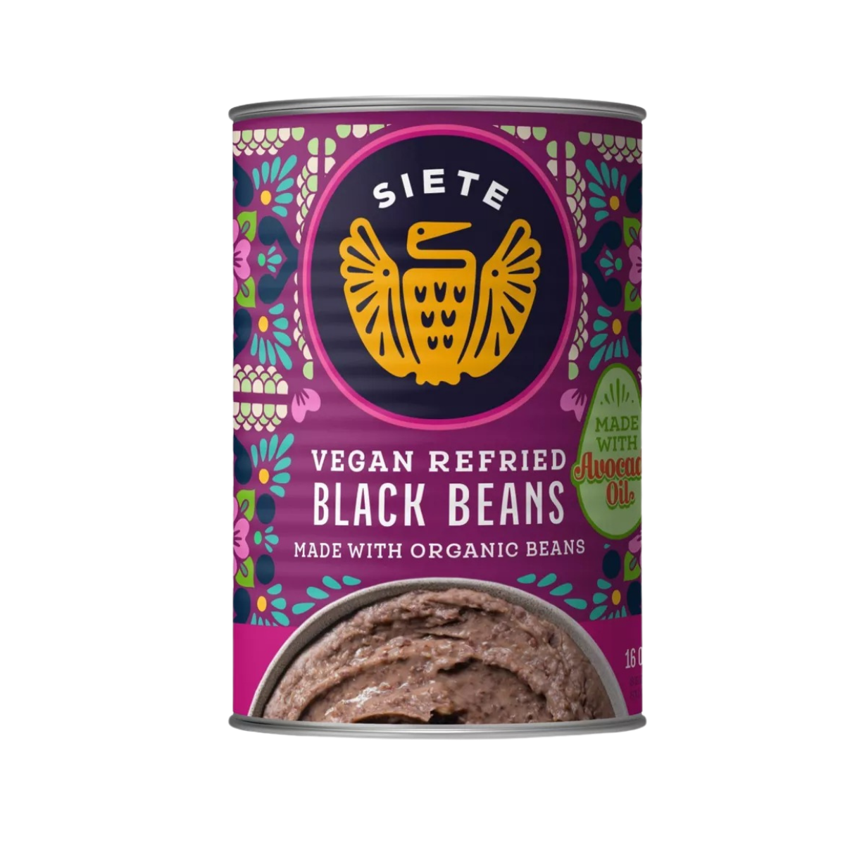 Siete Vegan Refried Black Beans 16oz