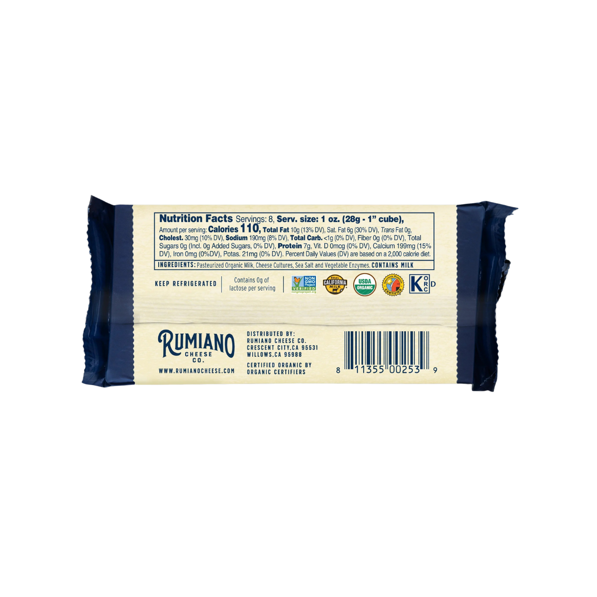 Rumiano Family Medium Cheddar Cheese 6oz