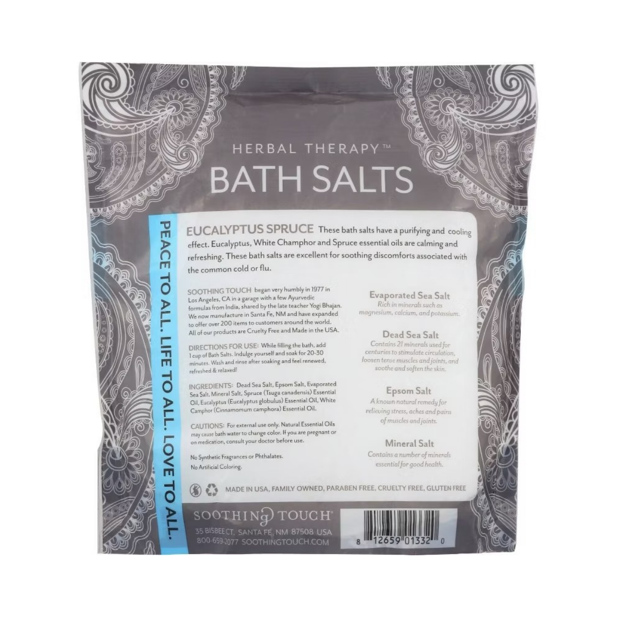 Soothing Touch Purifying Eucalyptus Spruce Bath Salts 32oz