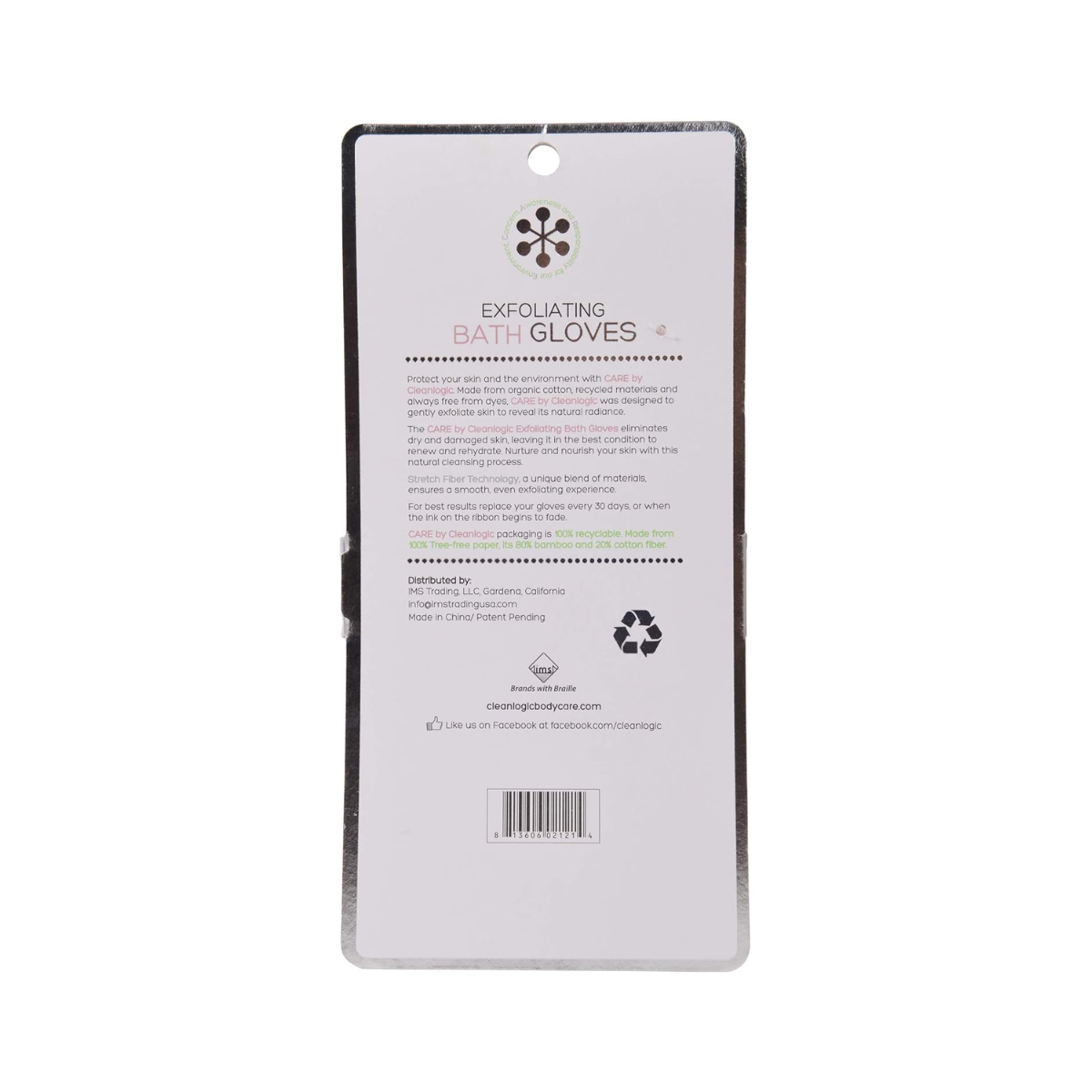 Cleanlogic Exfoliating Body Gloves 1 Pair